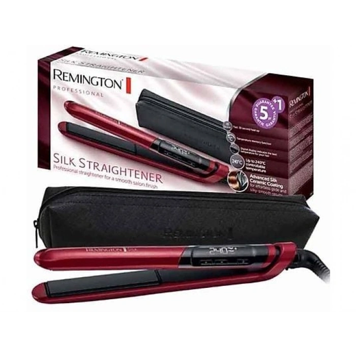REMINGTON Silk S9600 Saç Düzleştirici Kırmızı