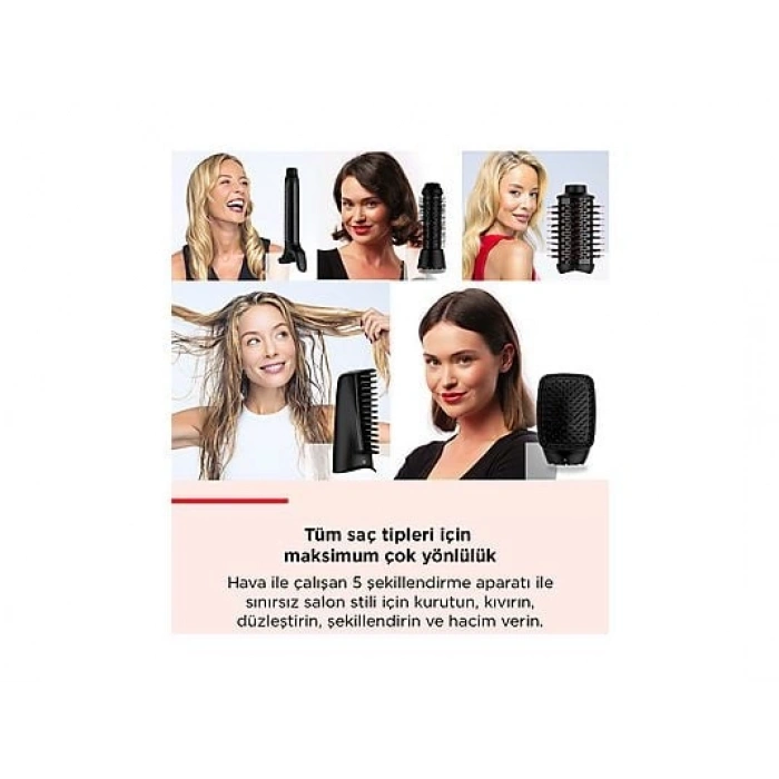 REVLON RVDR5371 One Step Blow Dry Multi Air Styler 5i 1 Arada Saç Kurutma ve Şekillendirici
