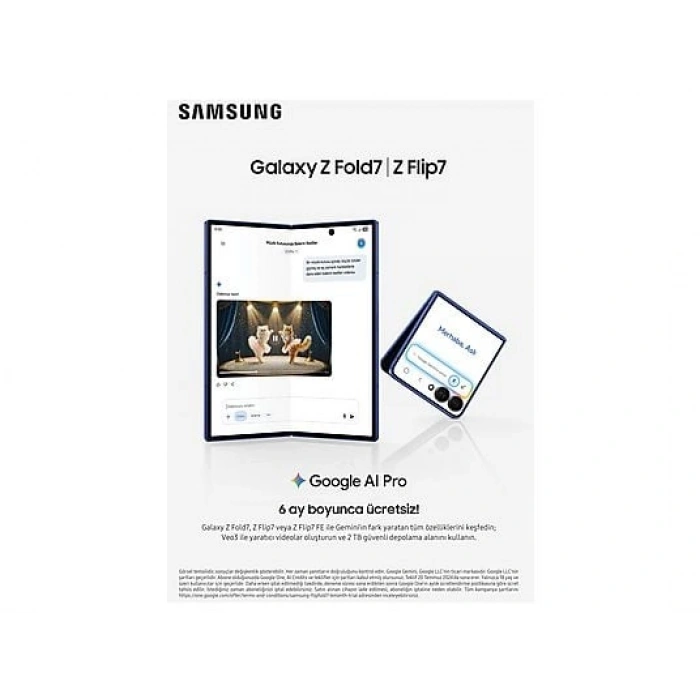 SAMSUNG Galaxy Z Flip7 12/256GB Akıllı Telefon Gölge Mavisi