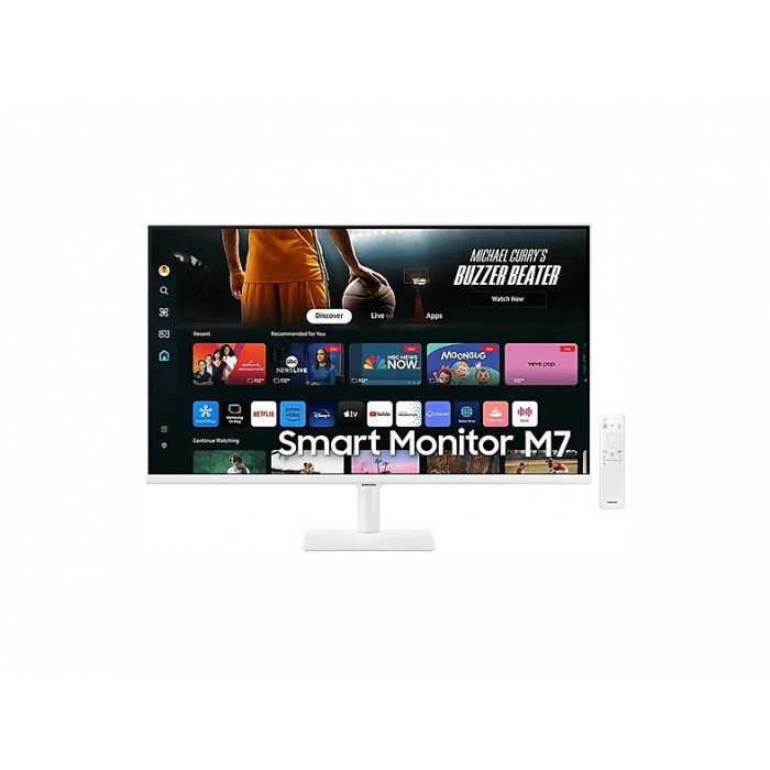 SAMSUNG M7 M70D (HDMI+USB +USB-C) 4K WiFi+Bluetooth Smart 32 inç 4K UHD 4 ms 60 Hz Monitör Beyaz