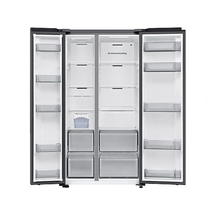 SAMSUNG RS70F65QETTR E Enerji Sınıfı 655 L Çift Kapılı Gardırop Tipi Buzdolabı Matt Doı Metal