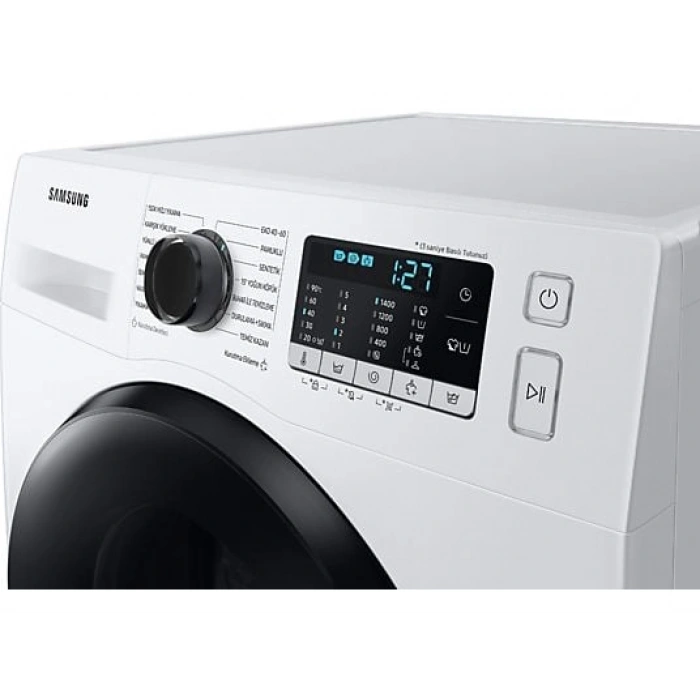SAMSUNG WD90TA046BE1AH 1400 Devir 9 kg / 6 kg Kurutmalı Çamaşır Makinesi Beyaz