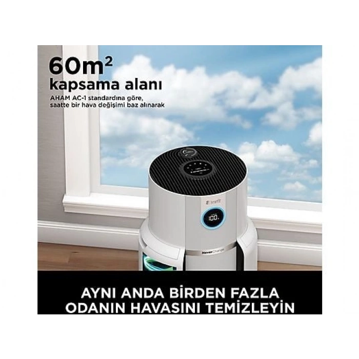 SHARK NeverChange5 Clean Sense IQ Hava Temizleyicisi Beyaz