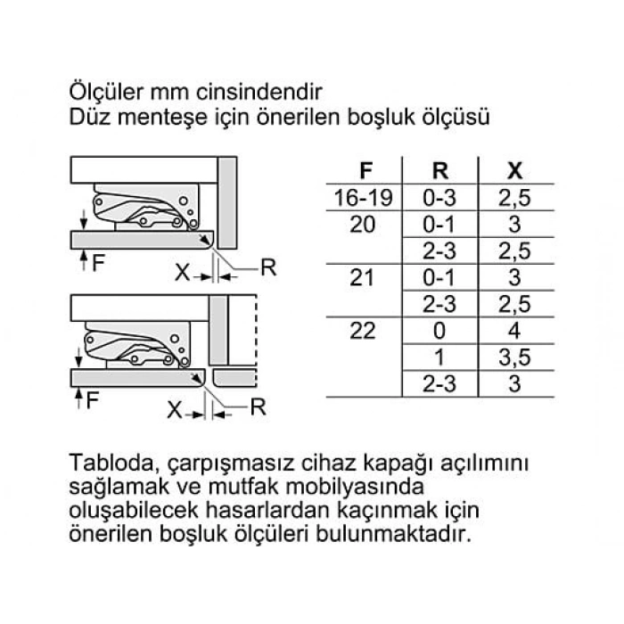 SIEMENS KU21RADE0 E Enerji Sınıfı 134 L Tek Kapılı Tezgah Altı Ankastre Soğutucu