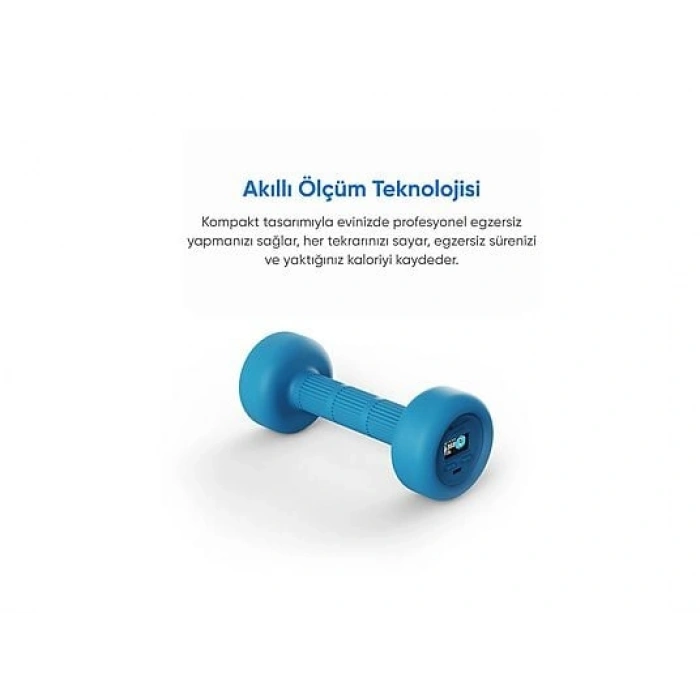 ŞIMART 2x1 KG Uygulama Destekli, Sesli Yönlendirmeli, LCD Ekranlı Akıllı Dambıl
