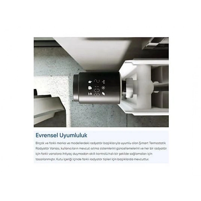 ŞIMART Bluetooth Bağlantılı ve Isı Kontrolü Akıllı Termostatik Radyatör Vanası