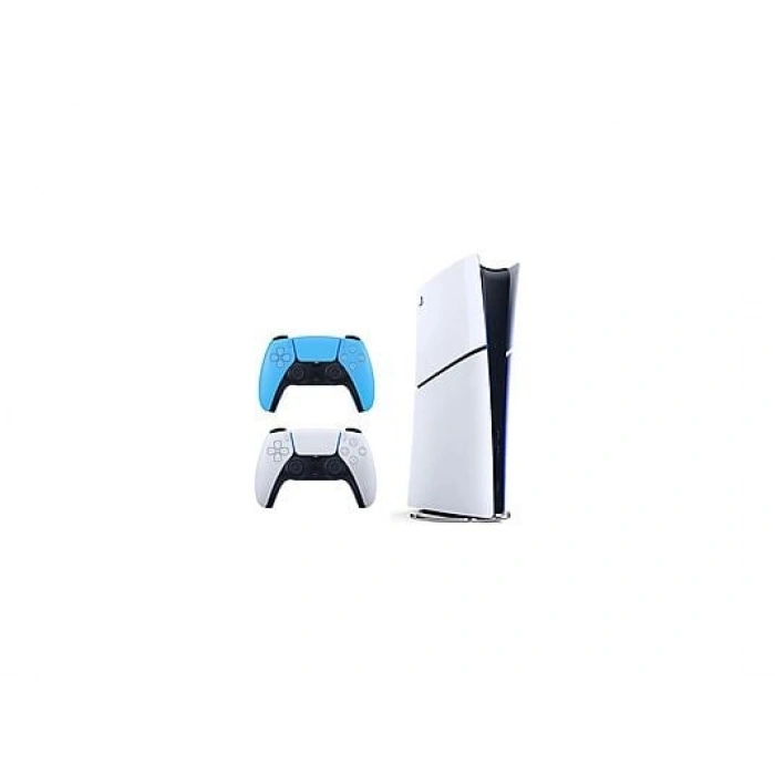 SONY 2. Mavi Dualsense + Playstation 5 Slim Digital 825 GB (İthalatçı Garantili) Oyun Konsolu Beyaz