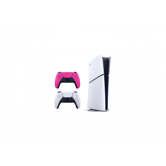 SONY 2 Pembe Dualsense + Playstation 5 Slim Digital 825 GB (İthalatçı Garantili) Oyun Konsolu Beyaz