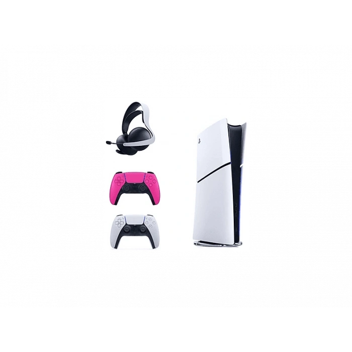 SONY 2. Pembe Dualsense PS5 Elite Kablosuz Kulaklık+Playstation 5 Slim (İthalatçı Garantili) Oyun Konsolu Beyaz