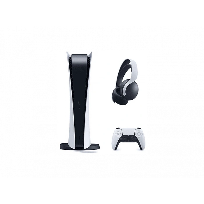SONY PS5 Pulse 3D+Playstation 5 Dijital (İthalatçı Garantili) Oyun Konsolu Beyaz