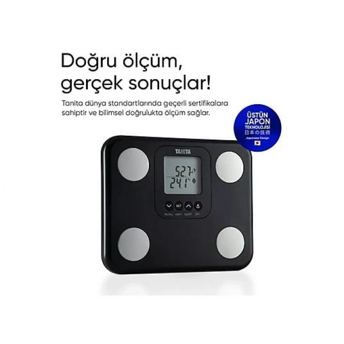TANITA BC 730 Vücut Analiz Baskülü Siyah
