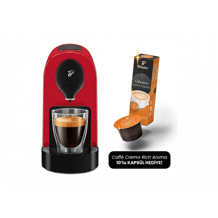 TCHIBO Cafissimo Pure Plus Kapsüllü Kahve Makinesi Kırmızı