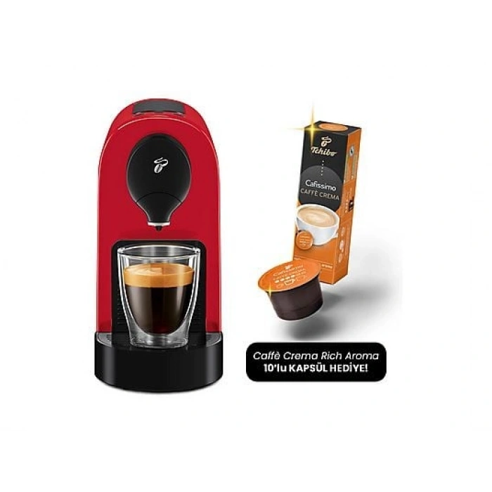 TCHIBO Cafissimo Pure Plus Kapsüllü Kahve Makinesi Kırmızı