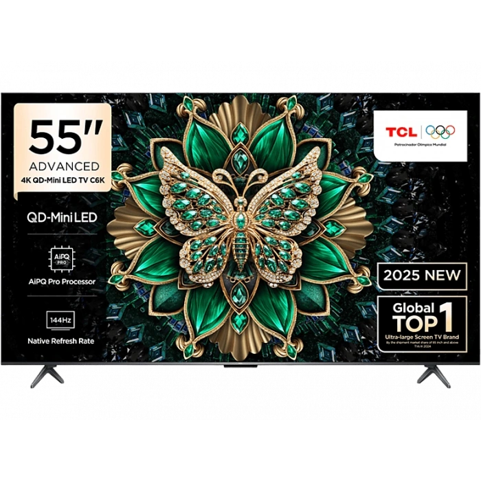 TCL 55C6K  55 inç 139 Ekran Uydu Alıcılı Smart Google 4K Premium QD-Mini LED TV
