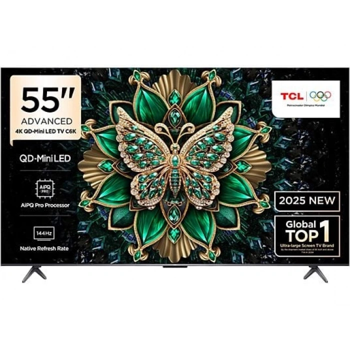 TCL 55C6K  55 inç 139 Ekran Uydu Alıcılı Smart Google 4K Premium QD-Mini LED TV