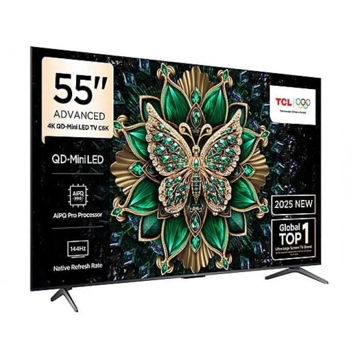 TCL 55C6K  55 inç 139 Ekran Uydu Alıcılı Smart Google 4K Premium QD-Mini LED TV