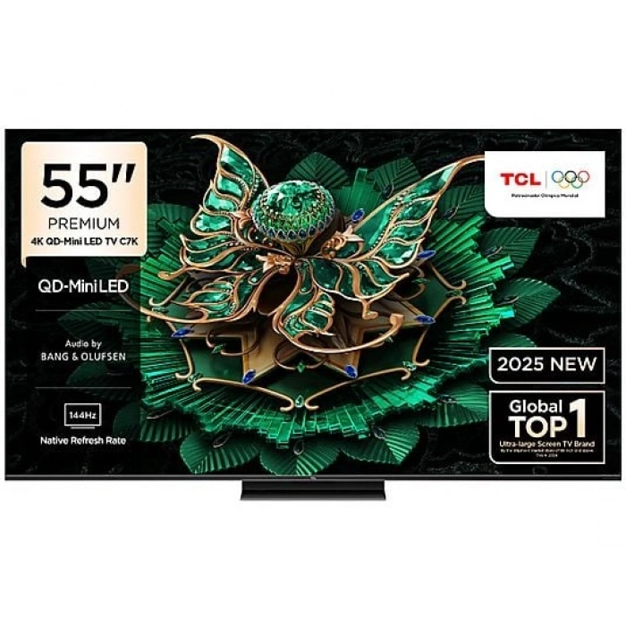 TCL 55C7K 55 inç 139 Ekran Uydu Alıcılı Smart Google 4K Premium QD-Mini LED TV