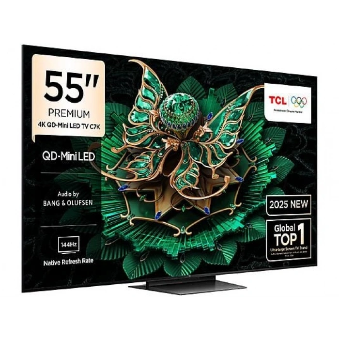 TCL 55C7K 55 inç 139 Ekran Uydu Alıcılı Smart Google 4K Premium QD-Mini LED TV