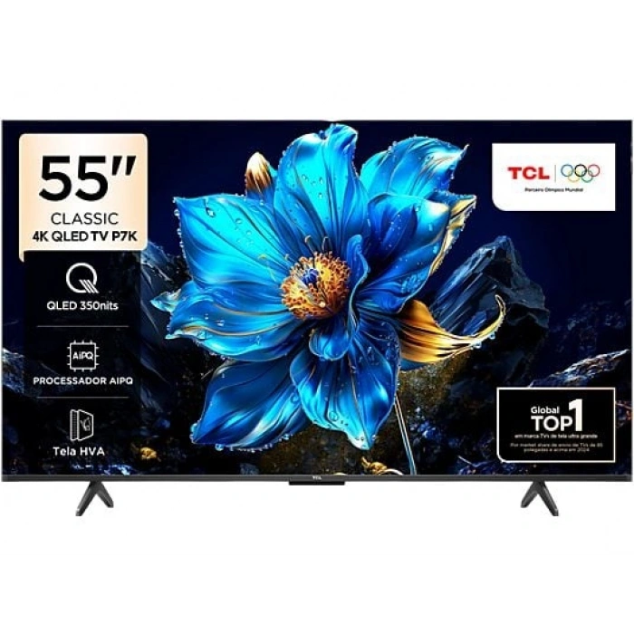TCL 55P7K 55 inç 139 Ekran Uydu Alıcılı Smart 4K UHD QLED Google TV