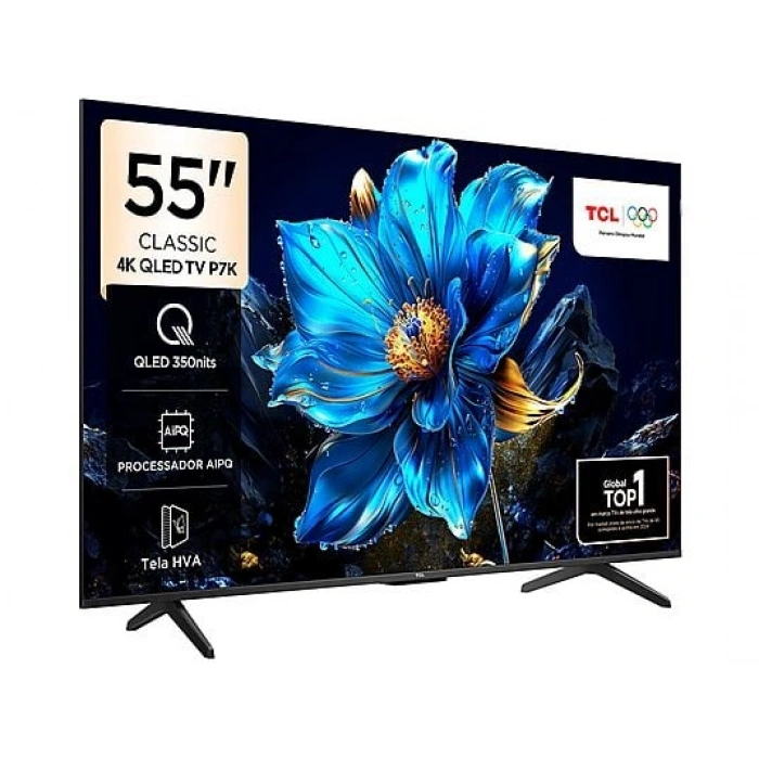 TCL 55P7K 55 inç 139 Ekran Uydu Alıcılı Smart 4K UHD QLED Google TV