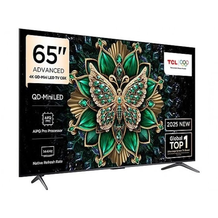 TCL 65C6K  65 inç 165 Ekran Uydu Alıcılı Smart Google 4K Premium QD-Mini LED TV
