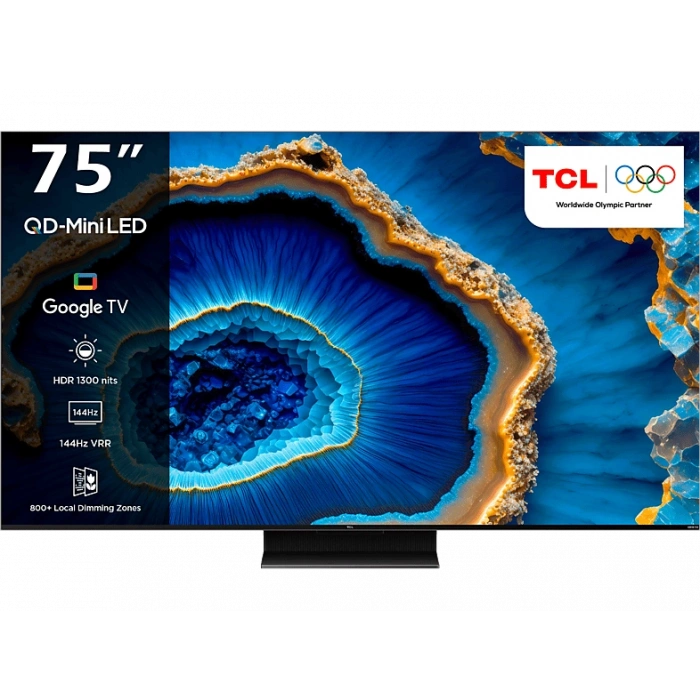TCL 75C755GTV 75 inç 189 Ekran Uydu Alıcılı 4K Mini LED Google TV