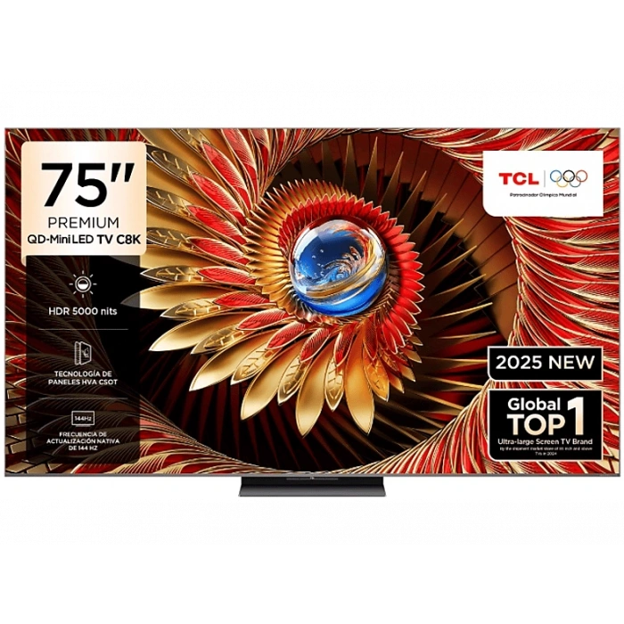 TCL 75C8K 75 inç 189 Ekran Uydu Alıcılı Smart Google 4K Premium QD-Mini LED TV