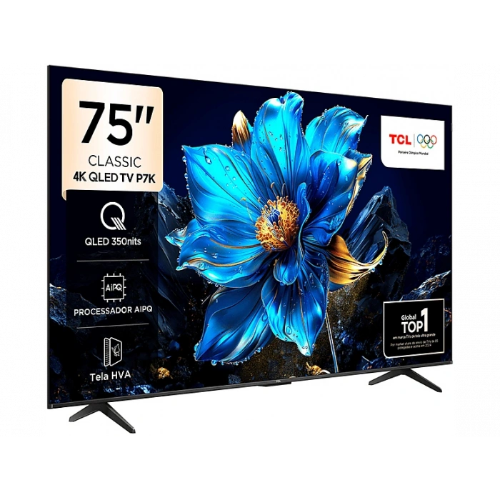 TCL 75P7K 75 inç 190 Ekran Uydu Alıcılı Smart 4K UHD QLED Google TV