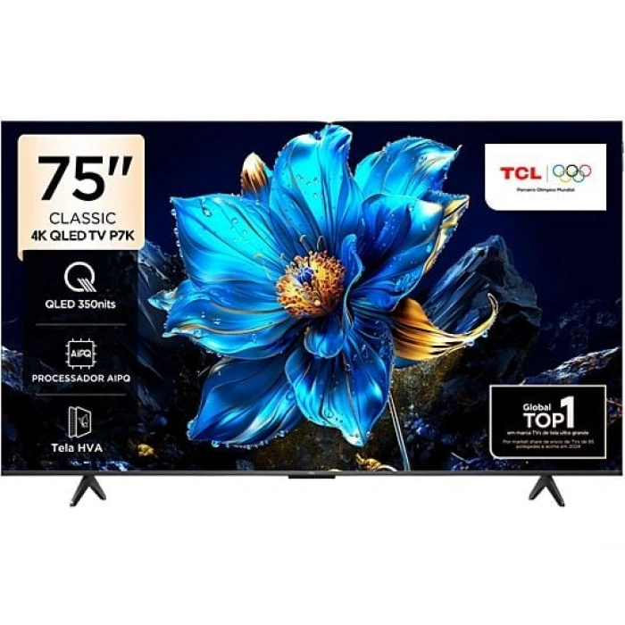 TCL 75P7K 75 inç 190 Ekran Uydu Alıcılı Smart 4K UHD QLED Google TV