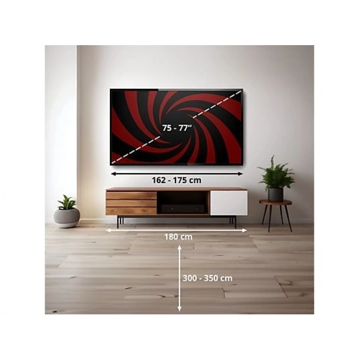 TCL 75P8K 75 inç 190 Ekran Uydu Alıcılı Smart 4K UHD QLED Google TV