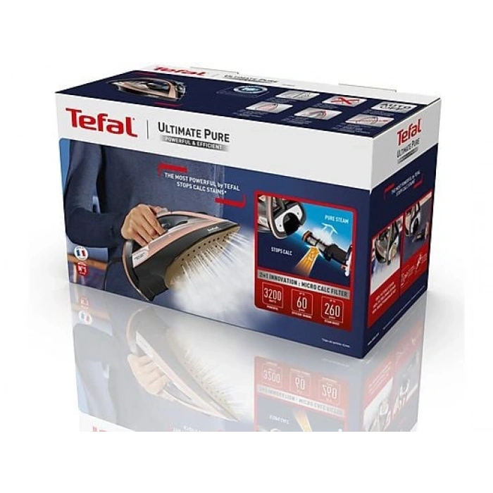 TEFAL FV9845 Ultimate Pure Buharlı Ütü Siyah Bronz
