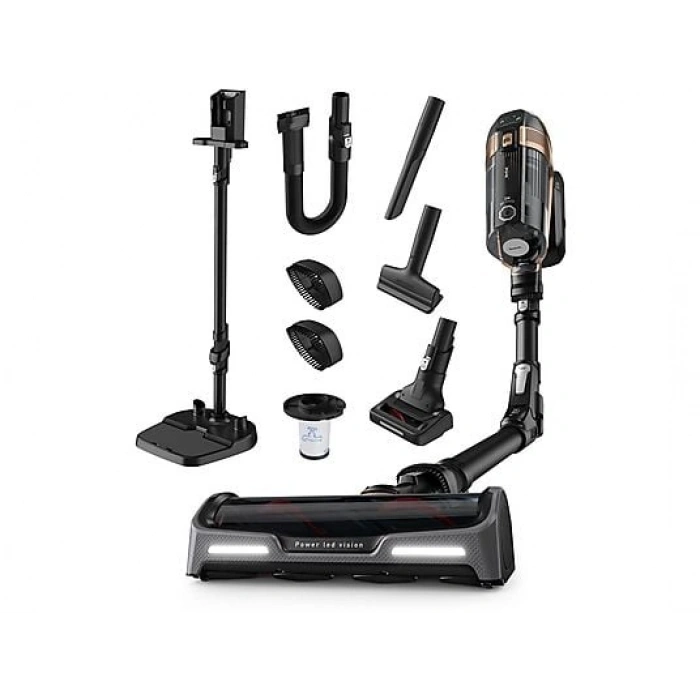 TEFAL TY99F1 X-Force 15.60 Flex Bataryalı Kablosuz Şarjlı Dikey Süpürge Siyah Bakır