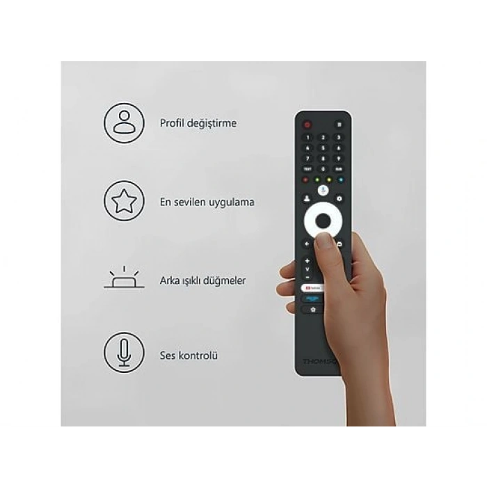 THOMSON 32HG2S14 HD 32 inç 82 Ekran Uydu Alıcılı Google Smart LED TV