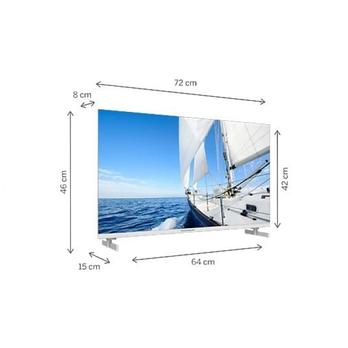 THOMSON 32HG2S14W HD 32 inç 82 Ekran Uydu Alıcılı Google Smart LED TV Beyaz