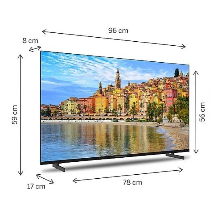 THOMSON 43FG2S14 43 inç 109 Ekran Uydu Alıcılı Google Smart FHD LED TV