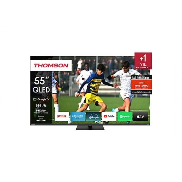 THOMSON 55QG7C14 55 inç 139 Ekran Uydu Alıcılı UHD 4K Google Smart QLED Pro TV