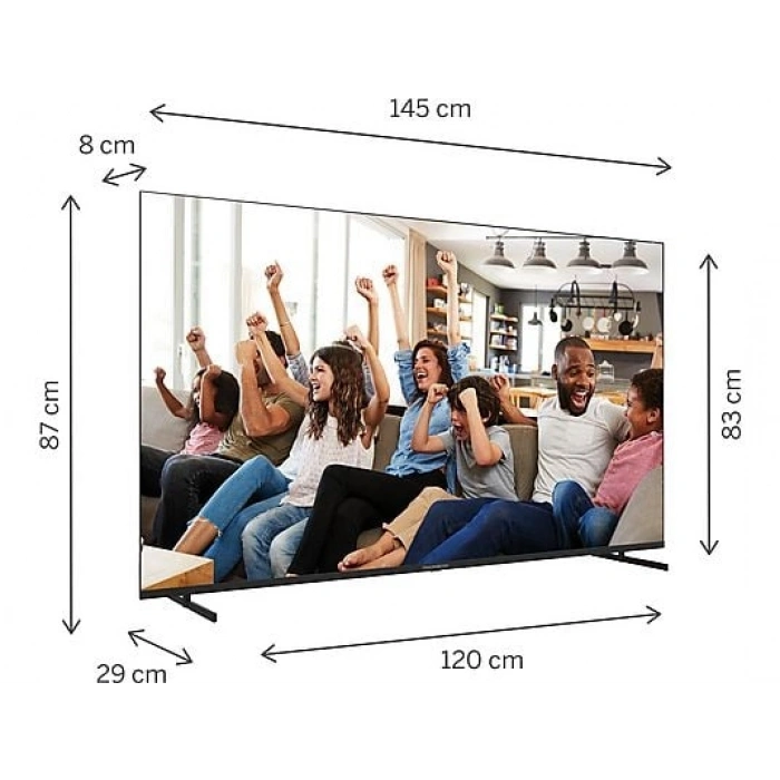 THOMSON 65UG4S14 65 inç 164 Ekran Uydu Alıcılı Google Smart Ultra HD 4K LED TV