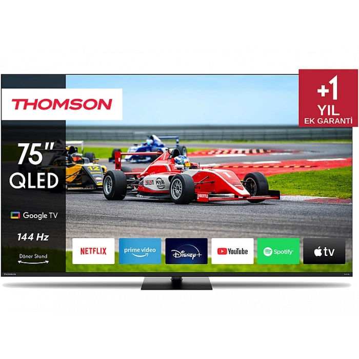 THOMSON 75QG7C14 75 inç 190 Ekran Uydu Alıcılı Google Smart Ultra HD 4K QLED Pro TV