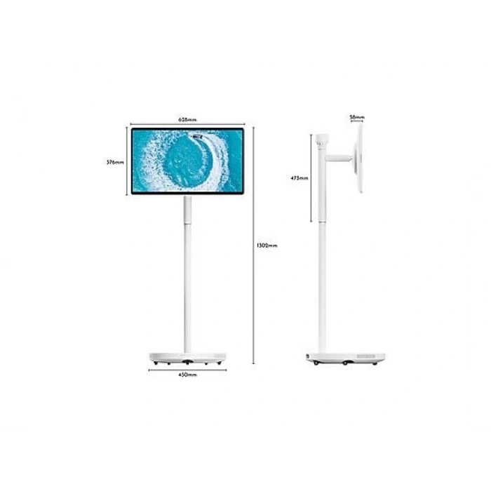 THOMSON Go Plus Pro 27UE7M45 27 inç 69 Ekran 4K UHD Dokunmatik Döndürülebilir Tekerlekli Taşınabilir Ekran