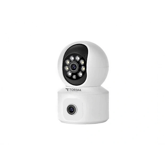 TORIMA CMR-10 360° Full HD Çift Lens 1080p Smart IP Kamera Beyaz