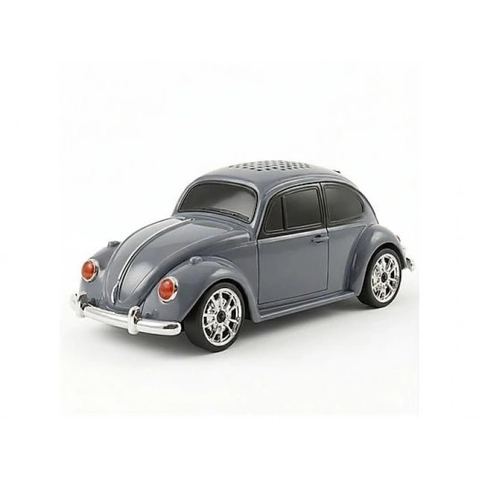 TORIMA D-49 Araba Voswos Retro Tasarım USB/TF/FM Speaker Bluetooth Hoparlör Gri