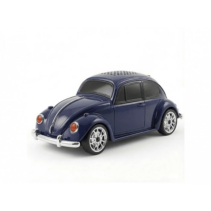 TORIMA D-49 Araba Voswos Retro Tasarım USB/TF/FM Speaker Bluetooth Hoparlör Mavi