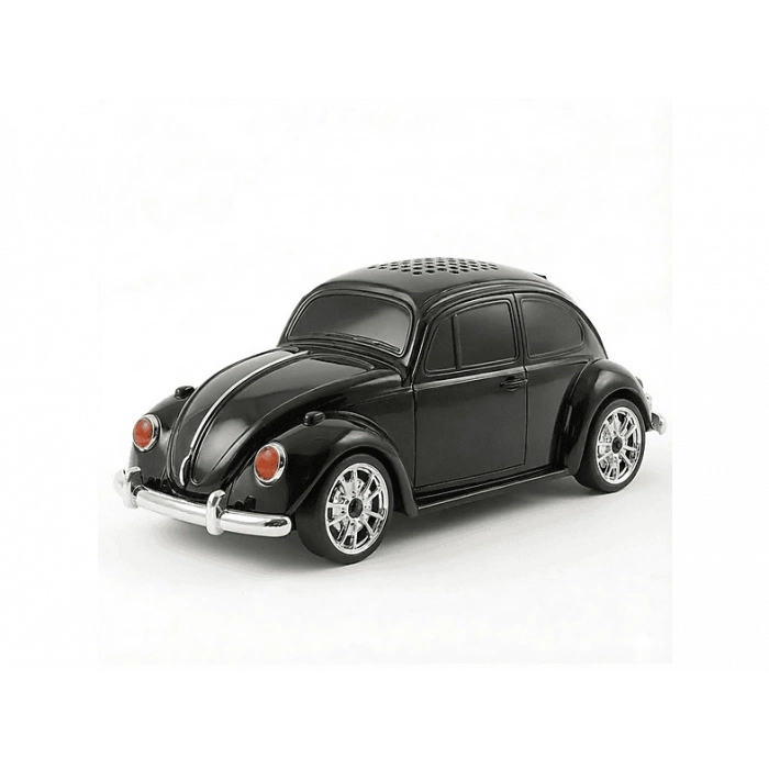 TORIMA D-49 Araba Voswos Retro Tasarım USB/TF/FM Speaker Bluetooth Hoparlör Siyah