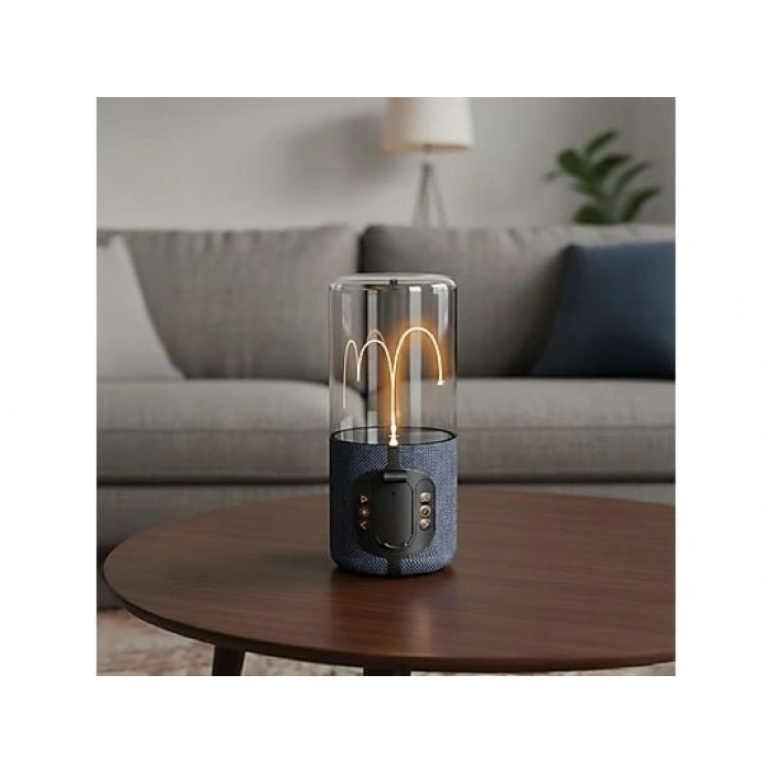 TORIMA D40 TWS Manyetik Bükülebilir Işık 5.3 Bluetooth Hoparlör Lacivert