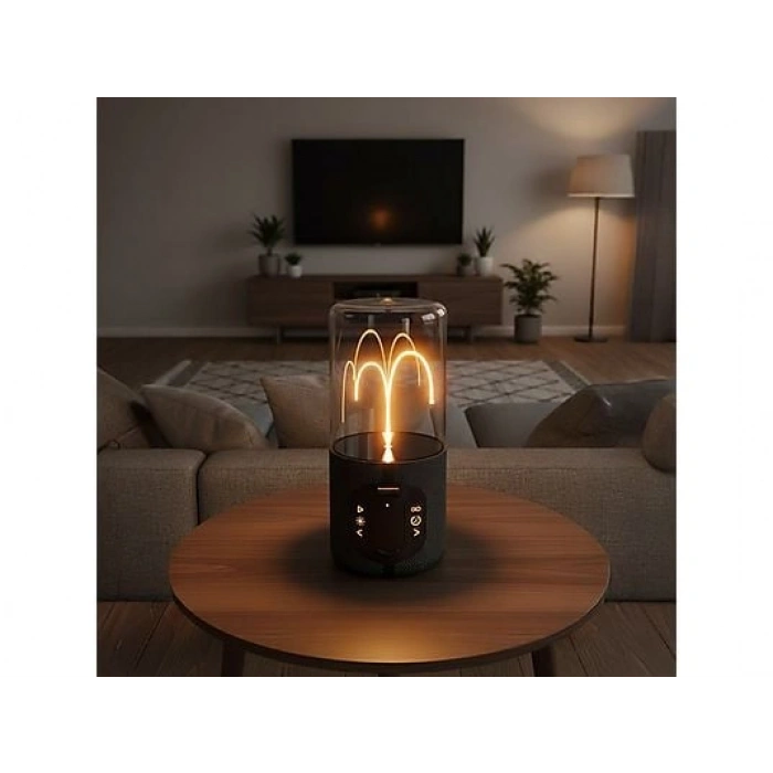 TORIMA D40 TWS Manyetik Bükülebilir Işık 5.3 Bluetooth Hoparlör Siyah