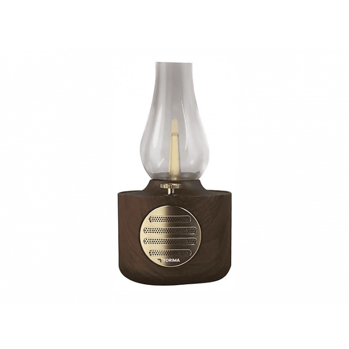 TORIMA D53 Ahşap Vintage Gaz Lambası Taşınabilir Speaker Ayarlanabilir Işıklı USB Şarjlı Bluetooth Hoparlör Ahşap