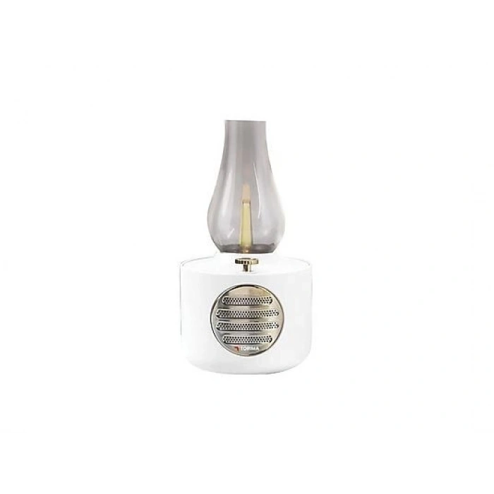 TORIMA D53 Vintage Gaz Lambası Taşınabilir Speaker Ayarlanabilir Işıklı USB Şarjlı Bluetooth Hoparlör Beyaz
