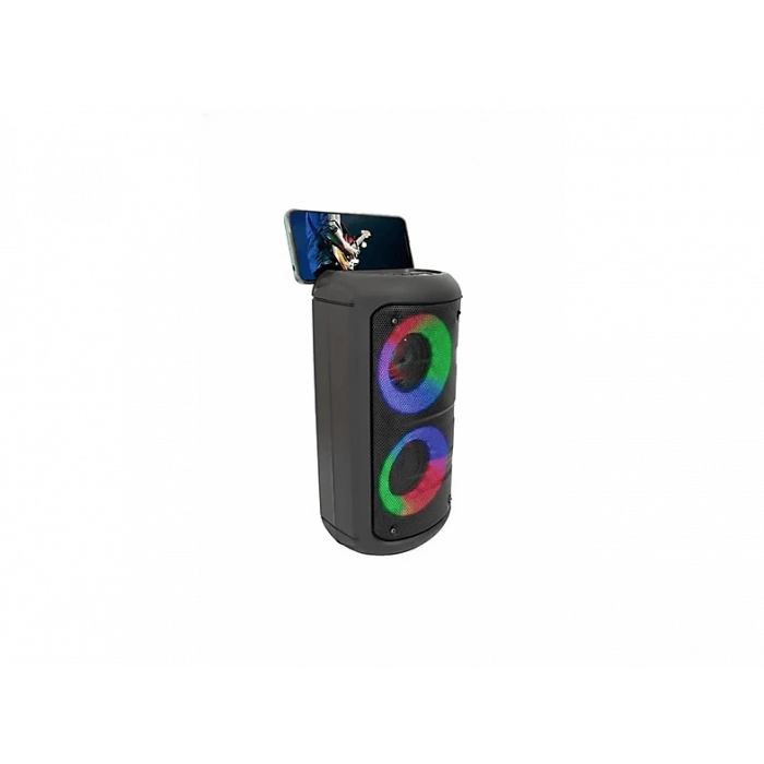 TORIMA KTS-1296  Telefon Tutacaklı RGB Ledli Taşınabilir Bluetooth Parti Hoparlör Siyah