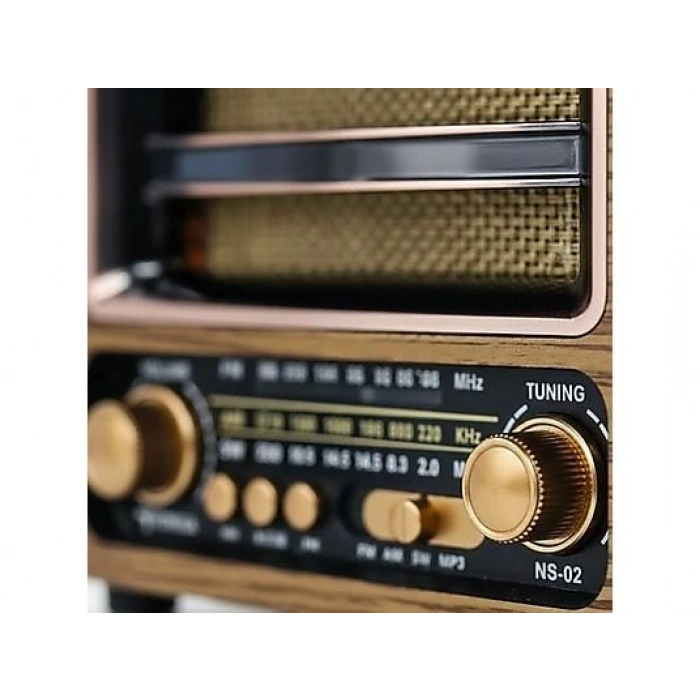 TORIMA Ns-02 Nostajik Radyo Bluetooth Hoparlör Altın