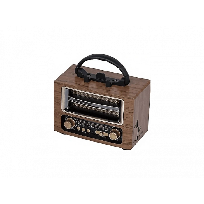 TORIMA Ns-02 Nostajik Radyo Bluetooth Hoparlör Kahverengi